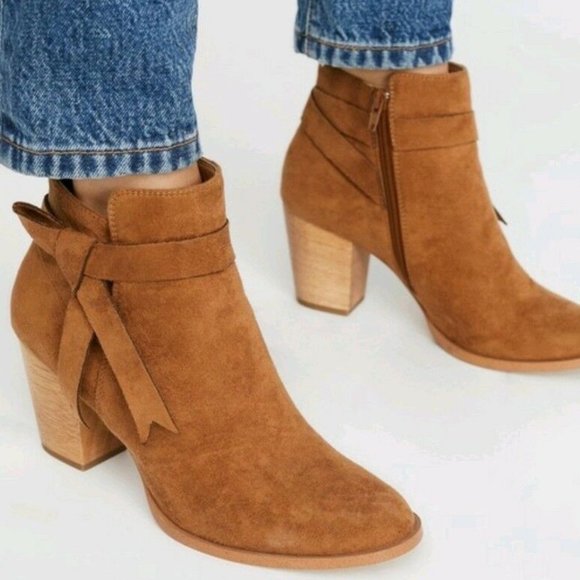Free People Shoes - New Free People x Faryl Robin Alameda Ankle Boot Tan Sz 8